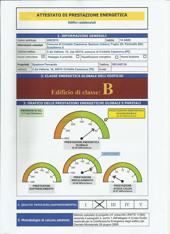 Attestato di Prestazione Energetica